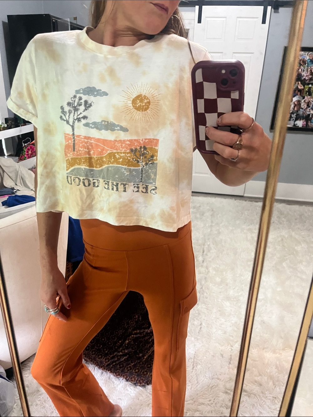 Tie-Dye Crop Graphic Tee - See The Good.